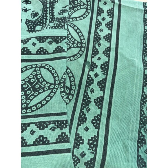 Vintage Forenza Sportswear Paisley AOP T-Shirt Size Medium 90s Green - Picture 2 of 7